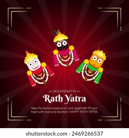 Jagannath Ratha Yatra Hindu festival social media post design