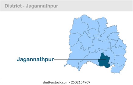 Jagannathpur subdistrict map, Pashchimi Singhbhum District, Jharkhand state, Republic of India, Government of Jharkhand, Indian territory, Eastern India, politics, village, tourism