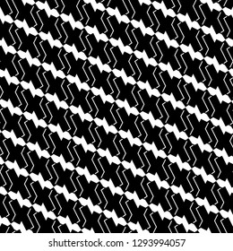 Jagged lines, figures ornament. Zigzag stripes, shapes motif. Ethnic background. Abstract backdrop. Digital paper, textile print, web design. Seamless pattern