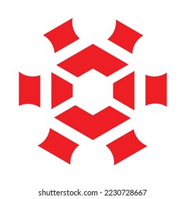 Jagged logo that symbolizes unity