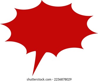 Jagged pop bomb speech bubble illustration