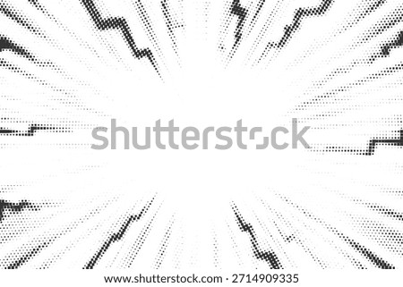 Jagged radial lightning burst background for action graphics, comic posters, dramatic digital branding vector illustration