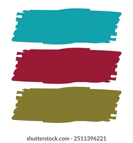 Jagged rectangle. Torn paper items for collage, design templates, banner, and sticker. Vector illustration 