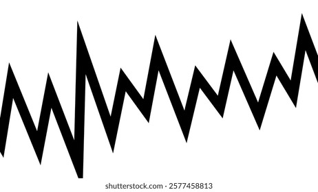 Jagged silhouette of a loud sound image