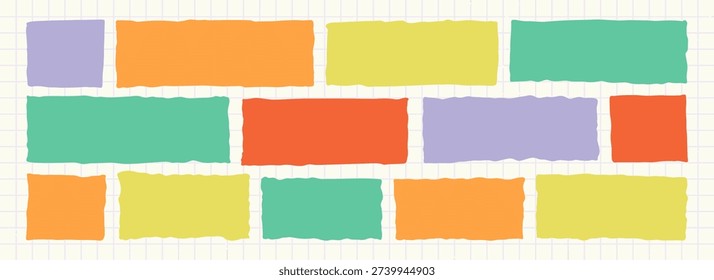 Jagged square shape frames. Irregular text box rectangles. Organic brush doodles. Vector handdrawn abstract fun, rough wavy border paper sticker elements, tags, childish line speech bubble background