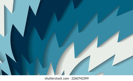 Fondo artístico a rayas con colores fríos. La superficie está formada por bandas multicolores superpuestas, curvadas y jaleadas. Plantilla para los proyectos. Vector.
