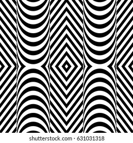 Jagged stripes. Zigzag lines. Seamless surface pattern design with wavy linear ornament. Repeated chevrons wallpaper. Digital paper for page fills, web designing, textile print. Vector illustration.