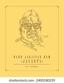 Jagjivan Ram known popularly as Babuji, was an Indian Freedom fighter and politician. Greeting to celebrate his birth anniversary.