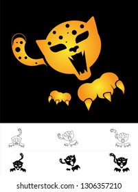 Jaguar Abstraction Vector Illustration
