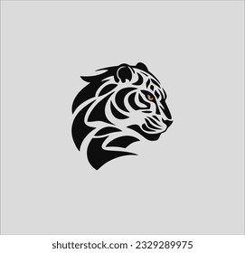 Jaguar animal icon vector silhouette, jaguar logo illustration design