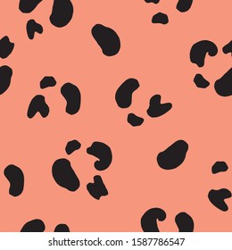  jaguar animal print seamless pattern vector. fashion animal print for textile, fabric, wrapping, wallpaper