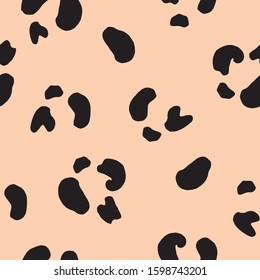 jaguar animal print seamless pattern vector. fashion animal print for textile, fabric, wrapping, wallpaper	