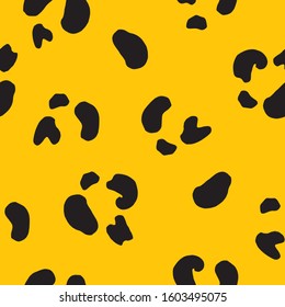 jaguar animal print seamless pattern vector. fashion animal print for textile, fabric, wrapping, wallpaper