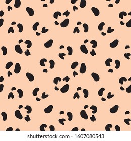 jaguar animal print seamless pattern vector. fashion animal print for textile, fabric, wrapping, wallpaper	