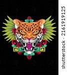 jaguar aztec quetzal art from mexico