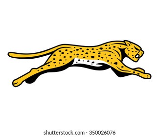 Jaguar Cheetah Logo Icon Vector Character Illustration