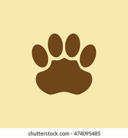 Jaguar Foot Print Icon.