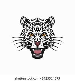 Jaguar head animal design vector