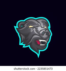 Jaguar Head Mascot Logo with logo suitable for the sports team mascot logo .vector illustration.