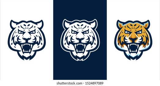 Jaguar head three color versions