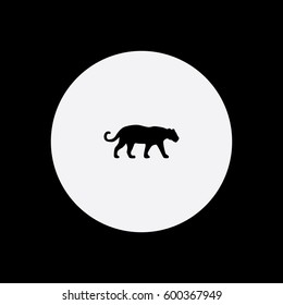 Jaguar icon silhouette vector illustration

