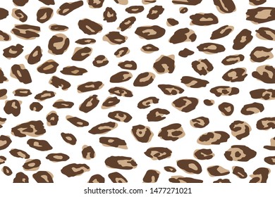 Jaguar or leopard skin pattern, repeating seamless texture. Animal print for Textile Design / Vector Illustration