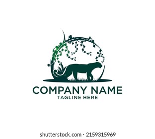 jaguar logo design silhouette illustration
