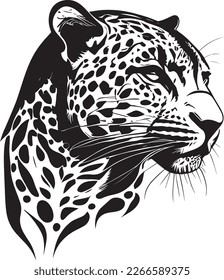 Estilo de diseño monocromático del logotipo de Jaguar 