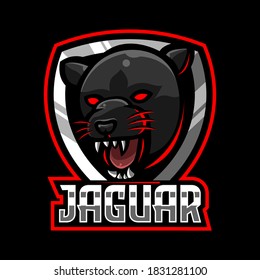 Jaguar mascot esport logo illustration