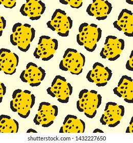 Jaguar print. Seamless big cat cowhide texture