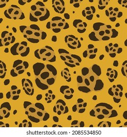 Jaguar Print Seamless Pattern, Big Cat Wallpaper, Wildlife Backdrop, Exotic Texture, Animal Camouflage Imitation, Leopard Textile, Safari Fashion