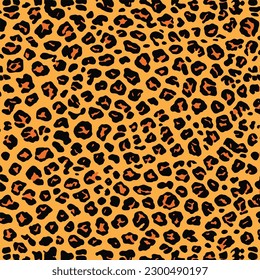 Jaguar Seamless Pattern, Leopard Seamless Pattern, Animal Skin Texture Vector, Eps 10 