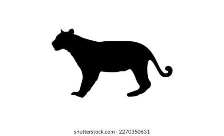 Jaguar Silhouette, high quality vector