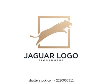 Jaguar Silhouette Luxury Logo Design