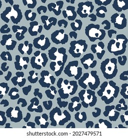 Jaguar skin print. Seamless vector  pattern with animal natural ornament