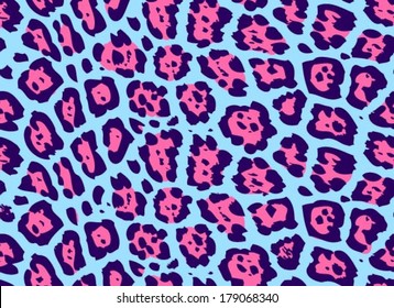 Jaguar skin seamless pattern, animal background, vector illustration