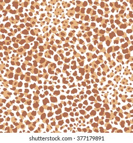 Jaguar Skin Seamless Pattern.  Animal Print for Textile Design / Vector Illustration
