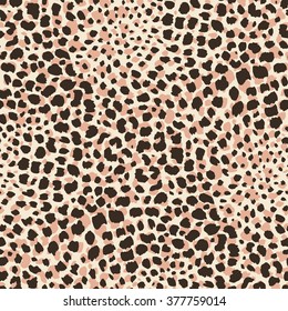 Jaguar Skin Seamless Pattern.  Animal Print for Textile Design / Vector Illustration