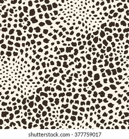 Jaguar Skin Seamless Pattern.  Animal Print for Textile Design / Vector Illustration