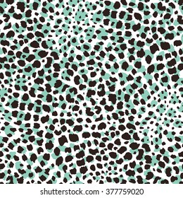 Jaguar Skin Seamless Pattern.  Animal Print for Textile Design / Vector Illustration