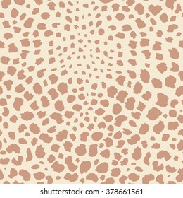 Jaguar Skin Seamless Pattern.  Animal Print for Textile Design / Vector Illustration