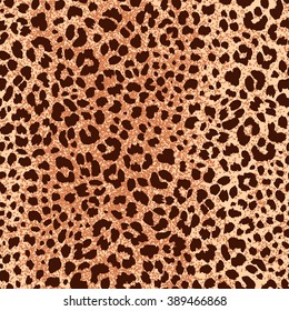 Jaguar Skin Seamless Pattern. Animal Print for Textile Design / Vector Illustration