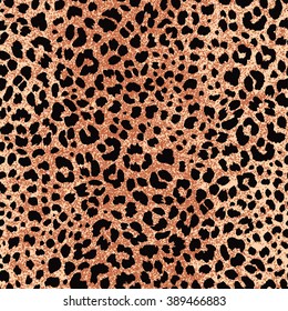 Jaguar Skin Seamless Pattern. Animal Print for Textile Design / Vector Illustration