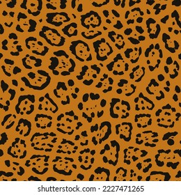 jaguar spots seamless pattern. animal print. exotic brown background. good for fashion, fabric, summer dress, fur, coat, wallpaper, backdrop.