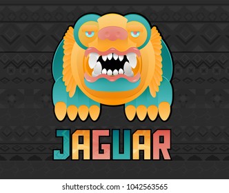 Jaguar vector toon illustration