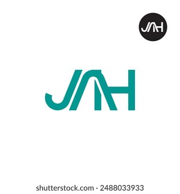 JAH Logo Letter Monogram Design