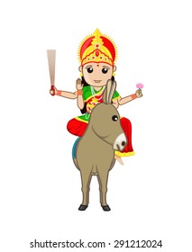 Jai Sheetla Mata - Indian Mythology Goddess