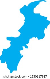 jaiber pastunjua region map in pakistan
