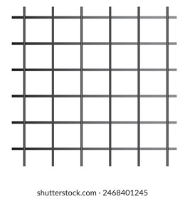Jail bars isolated on white background. Prison grid on transparent background. Vector illustration.