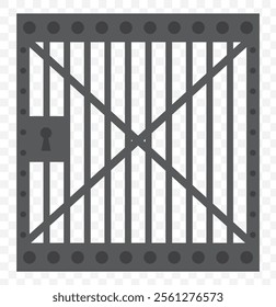 Jail Bars.line icon. eps 10.